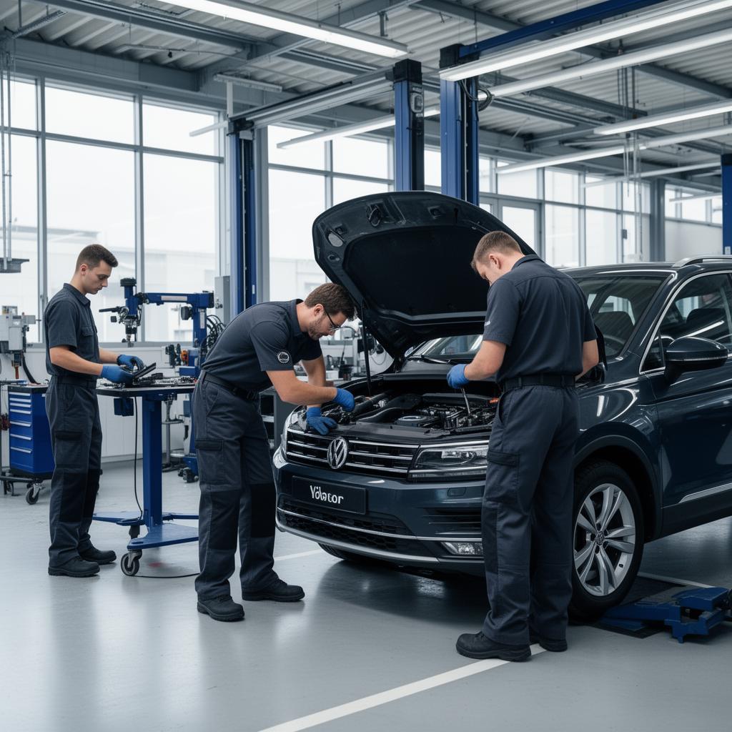 Equipe da Protekto Auto Services em oficina mecânica e de lanternagem na Barra da Tijuca, RJ